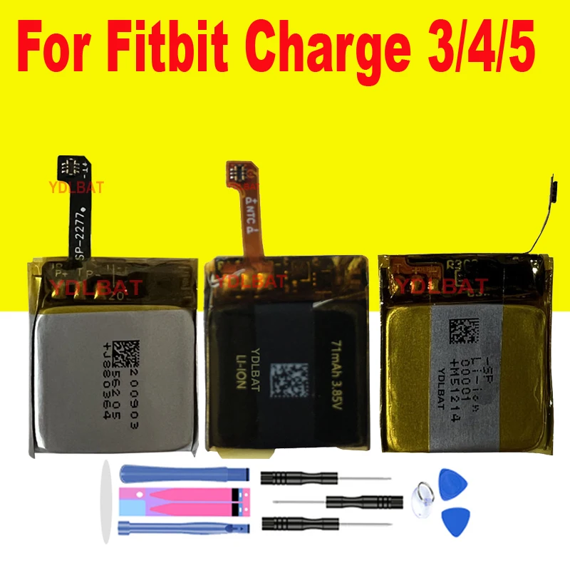 Batéria Smartwatch Battery LSS271621 pre náboj Fitbit 2 nabíjanie 3, pre poplatok Fitbit 4 pre poplatok za fitbit 5 FB409 batéria