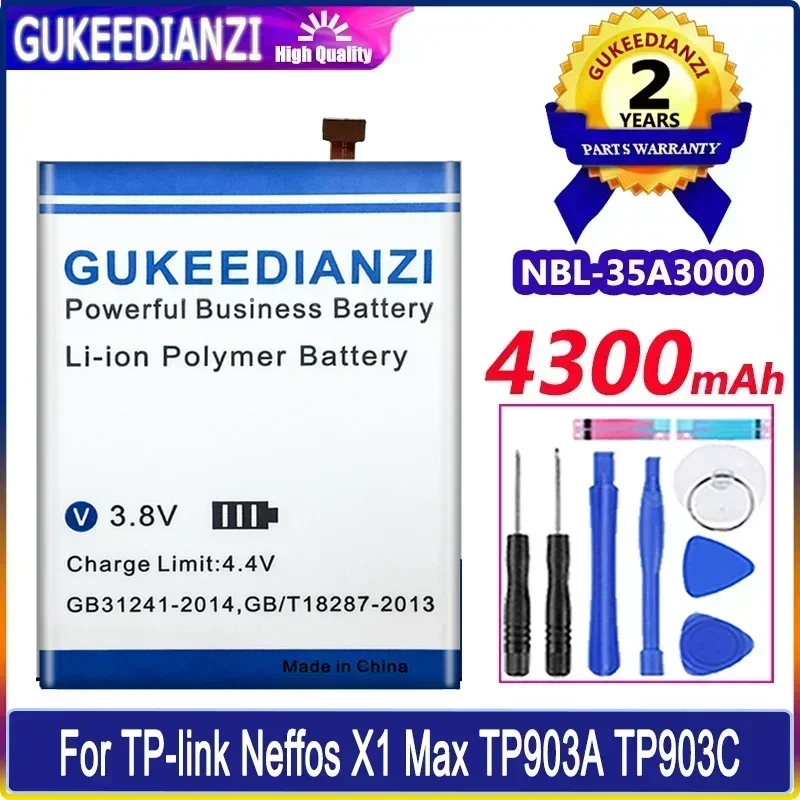 Batérie mobilných telefónov NBL-35A3000 4300MAH pre TP-Link Neffos X1max X1 Max