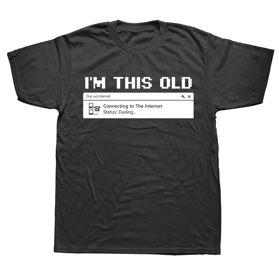 Bavlnený počítač 90. roky programátor PC Nerd Geek Men T košele Grafické ulice Streetwear s krátkym rukávom narodeniny Darčeky letné štýl Tričko