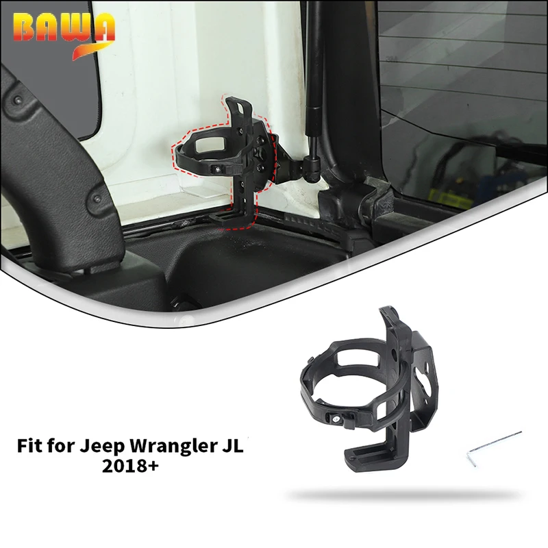 BAWA TRUNKOVÝ POŽIARNÝ Hasiaci prístroj/držiak na pohár vody pre Jeep Wrangler JL 2018 2019 2020 2021 2022 2023 2024 Príslušenstvo