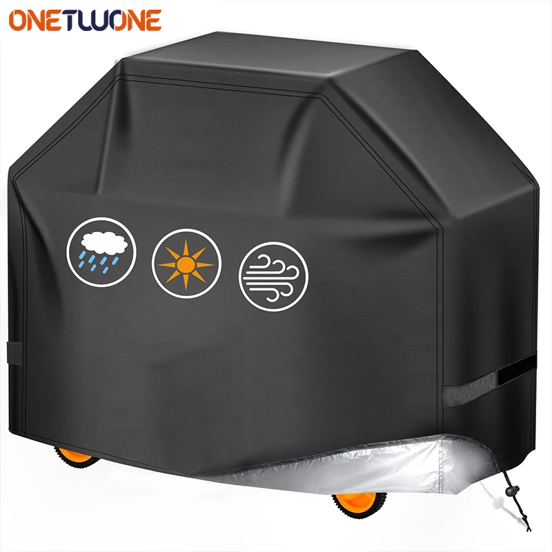 BBQ Grill Grilbeque Cover Vodotesný, anti-UV materiál s nastaviteľným popruhom s ťažkým krytom charbroil grilu 7 Veľkosť