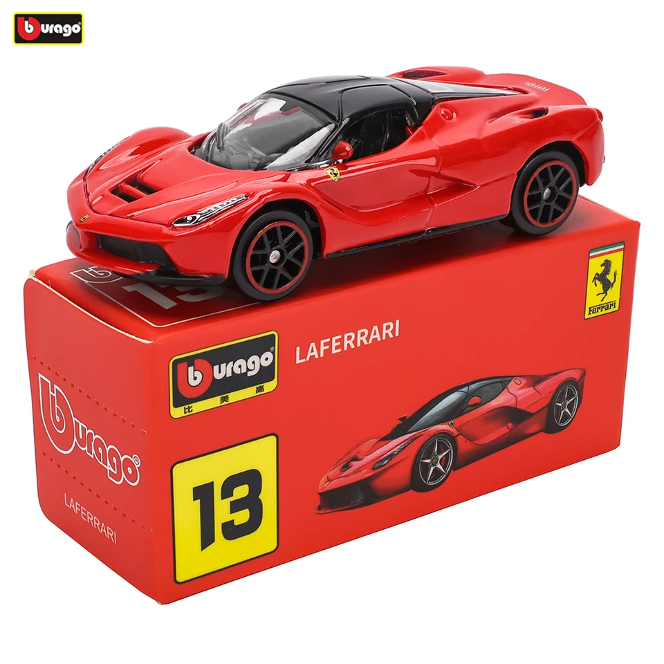 BBURAGO1: 64 Ferrari Series Laferrari Model malá zbierka auto zliatiny modely hračky Darček scéna dekorácia klasický a vynikajúci