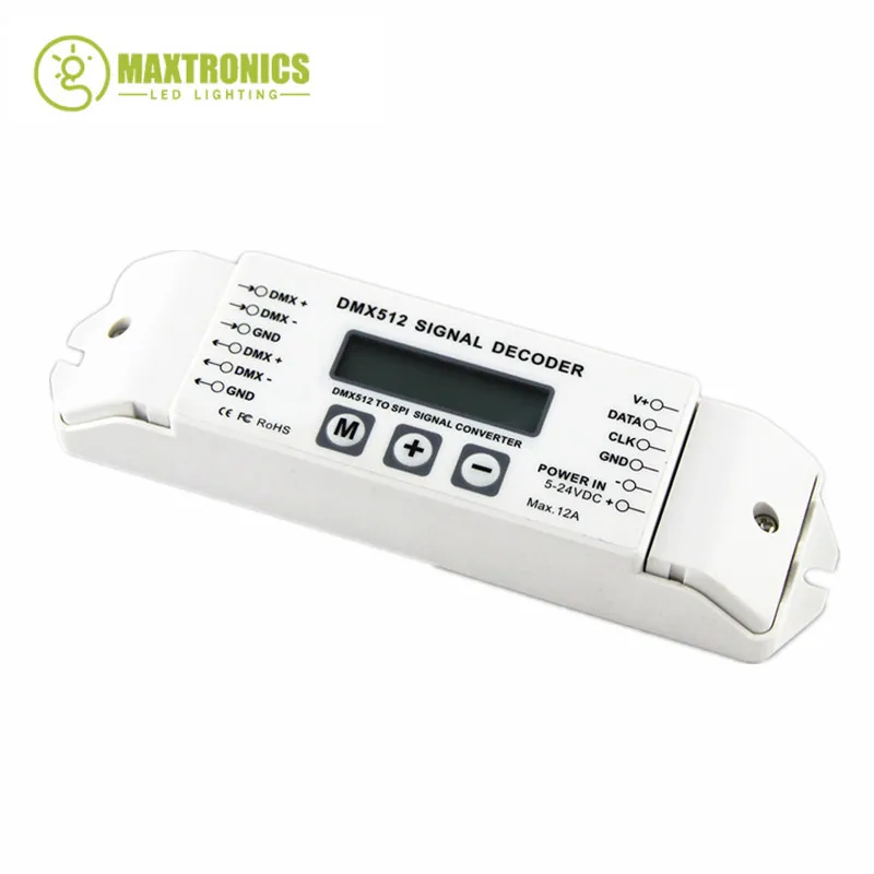 BC-820 DMX-SPI SIGNAT DECODER DMX DMX na radič SPI DMX512 pre LPD6803 LPD8806 WS2811 WS2801 WS2812B PIXEL LED svetlo