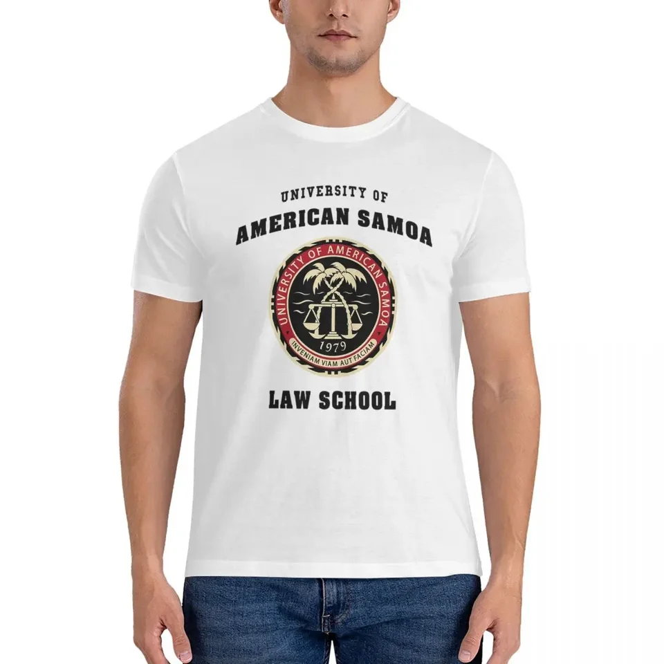 BCS-University of American Samoa Law School Tričko pre mužov pre mužov nadmerne nadmerne tričká Pánske tričká Krátke O-NECK TOPS S-6XL