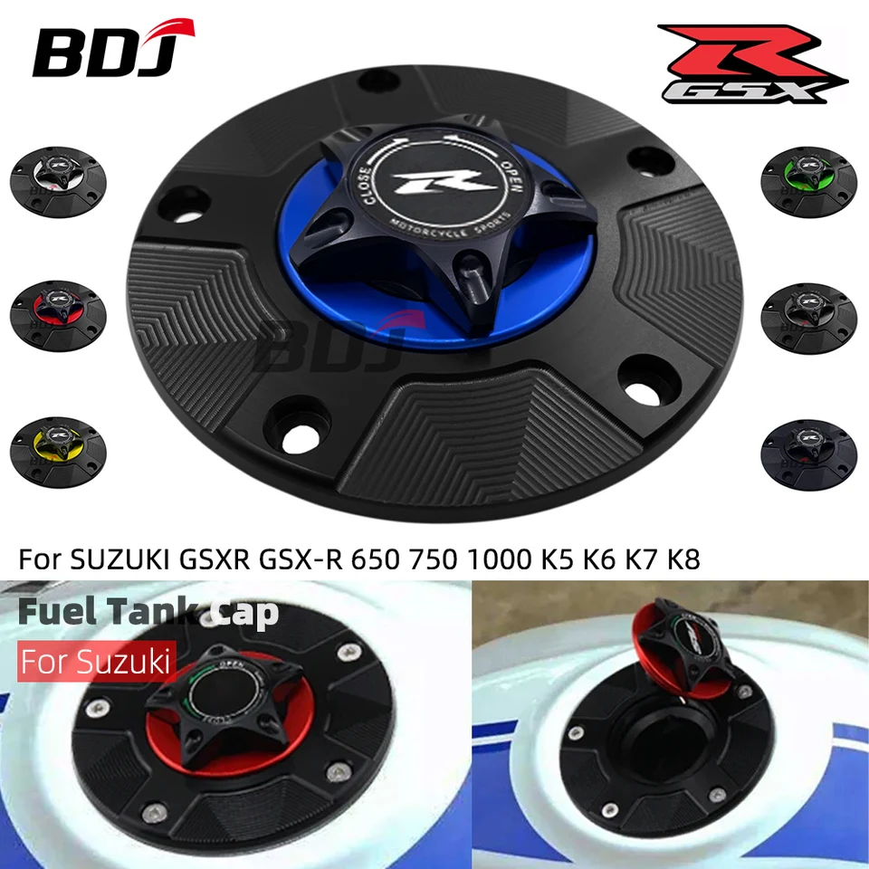 BDJ GSXR Palivová palivová palivová nádrž na olejovú palivovú nádrž na krytu palivová nádrž pre Suzuki GSXR GSX-R 650 750 1000 K5 K6 K7 K8 K9 K11 Rýchla rozobraná čiapka
