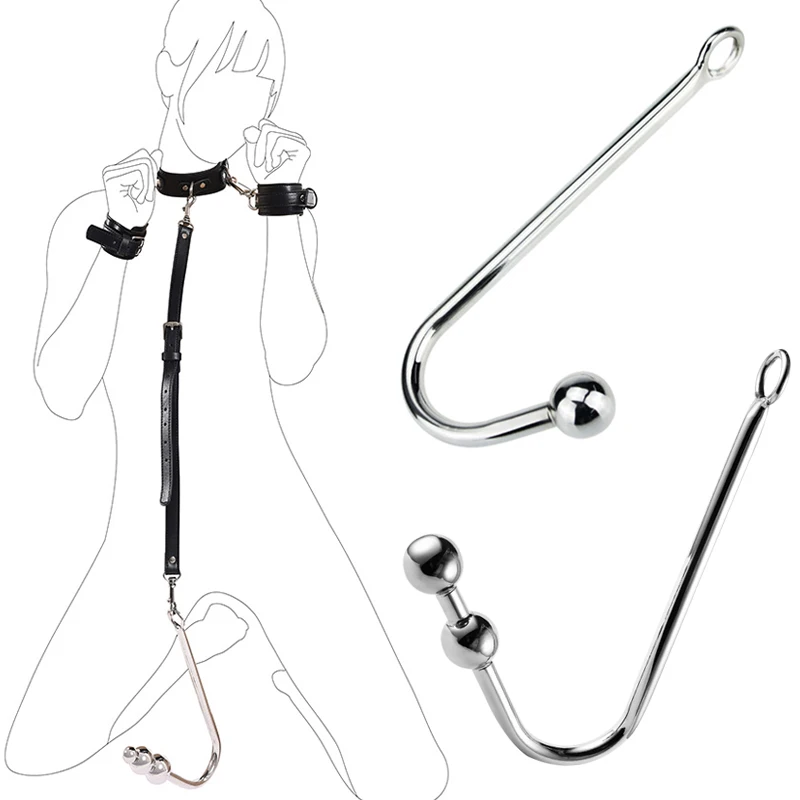 BDSM dospelých hier viazanie putá Bondage golier análny háčik dilatátor prostata stimulato masáž