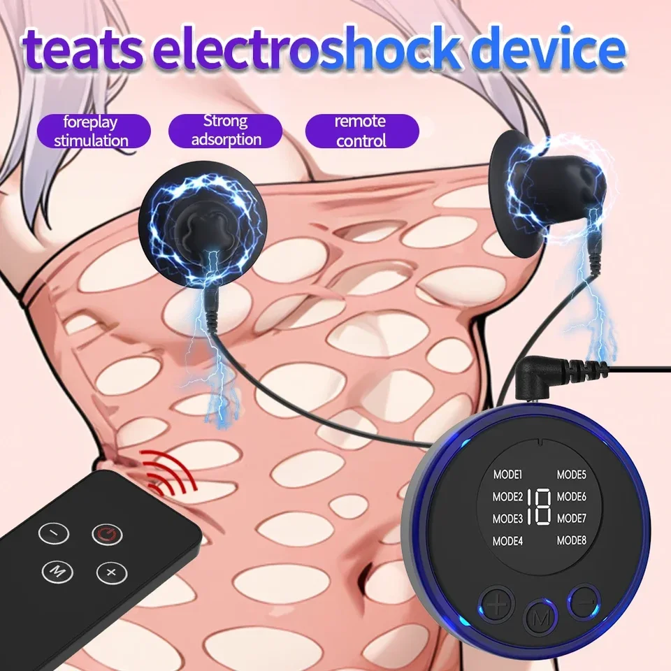 BDSM Elektrický šokový klip prsníka Viginálna masáž stimulácie G-SPOT Stimulácia ženských masturbatorov páry flirtovanie sexuálnych hračiek