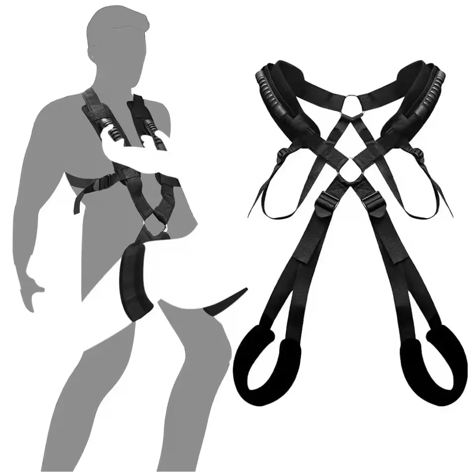 BDSM Sex Swing pre páry Bondage Restaints Set s nastaviteľným popruhom Dospelé sexuálne hračky Hračky Kit