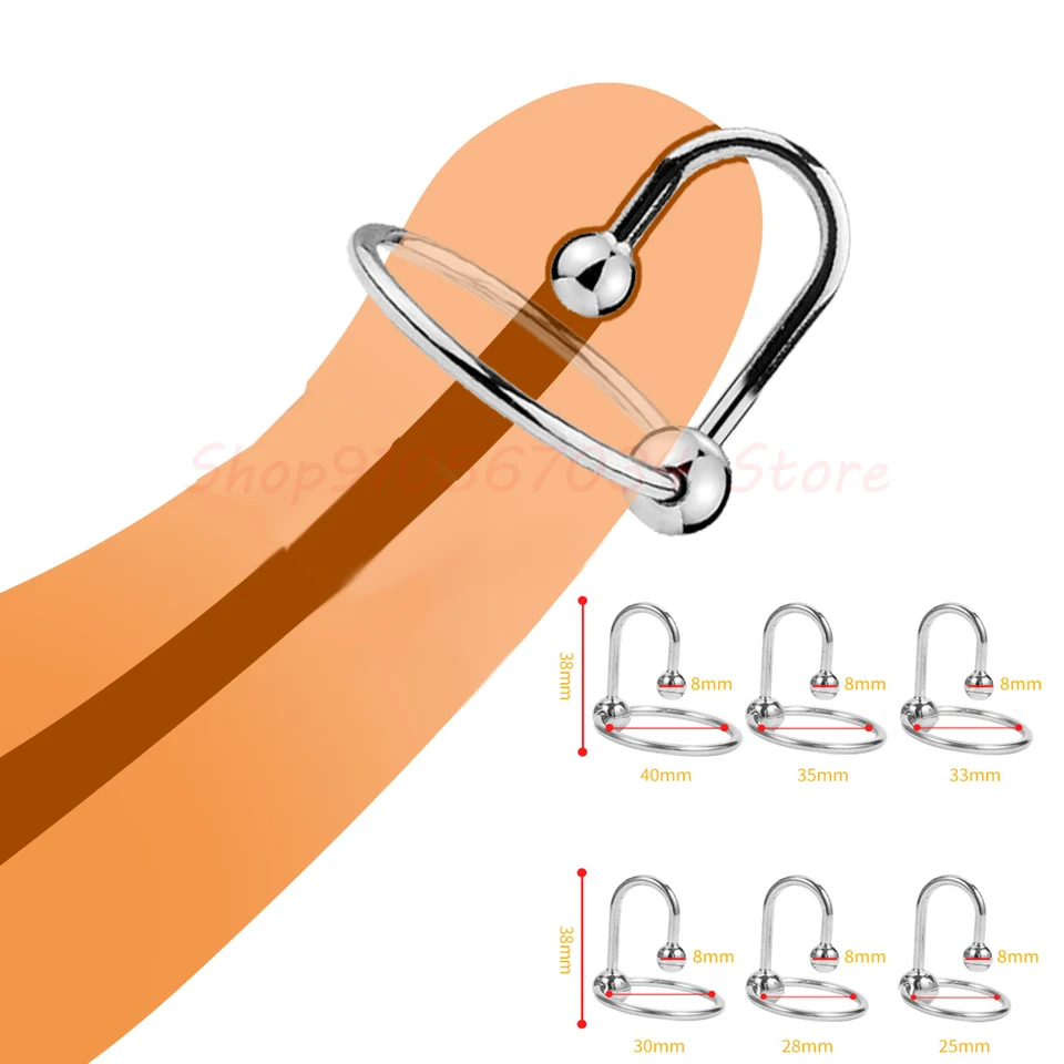 BDSM ťažké kovové gule penis plug hlava Glans Stimulujúce expanziu koňa Eye Expansion Dospelé pohlavné hračky pre mužov Oneskorené ejakulačné kohúty kohút