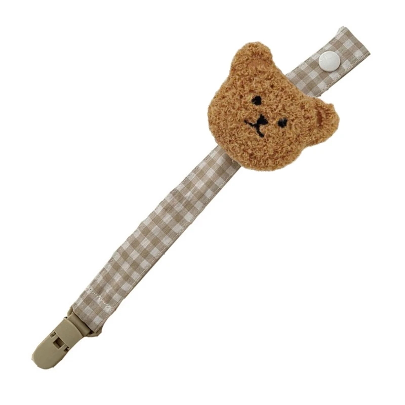 Bear Plaid Cotton Pacifer Chacifer Clip Klip dieťaťa ošetrovateľ