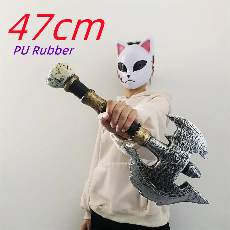 Beast Warrior Ax Cosplay chaos tomahawk sekera prop zbraň lebka hlava rune čepeľ chaos sekera Safety PU zbrane model cos hračky