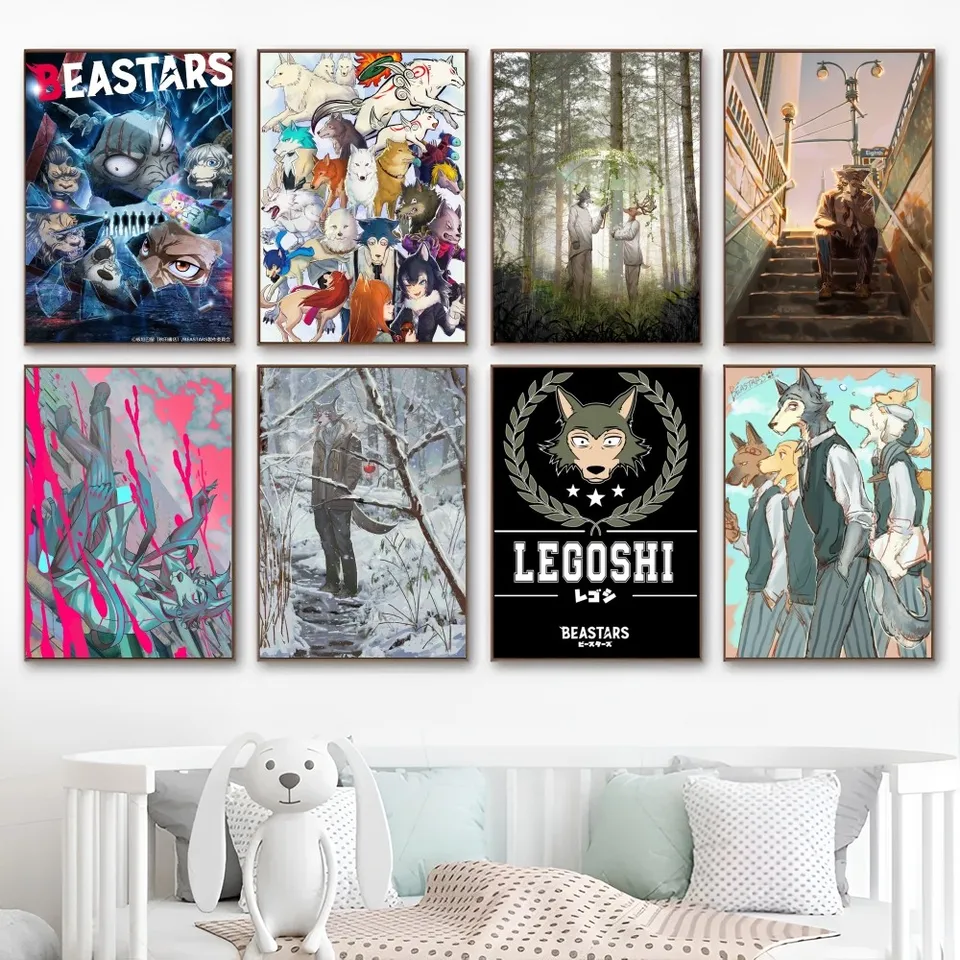 Beastars Anime Kvalitné výtlačky a plagáty Vintage Room Bar Cafe Decor Domovod