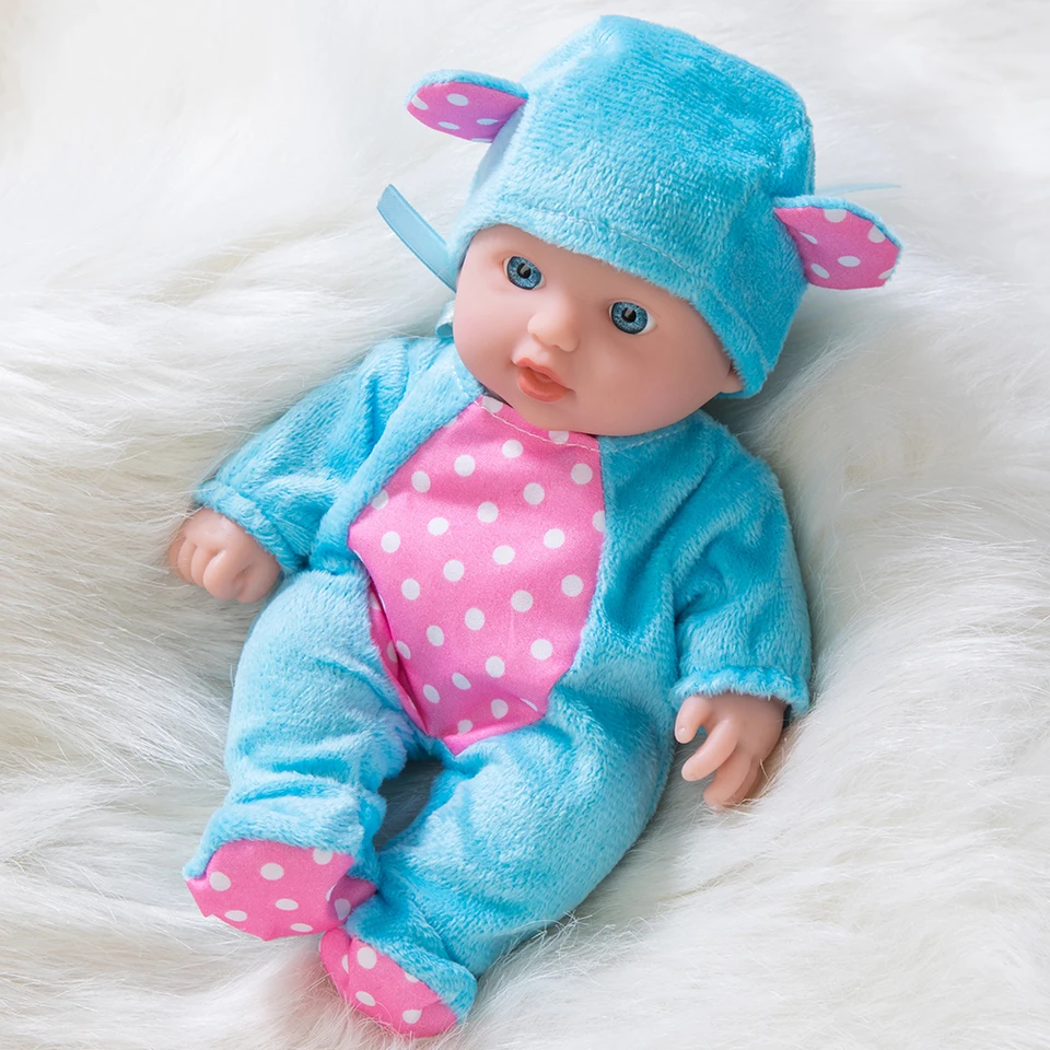 Bebe Reborn Baby Dolls ručne vyrábané realistické vinylové bábiky s bodkovaným oblečením