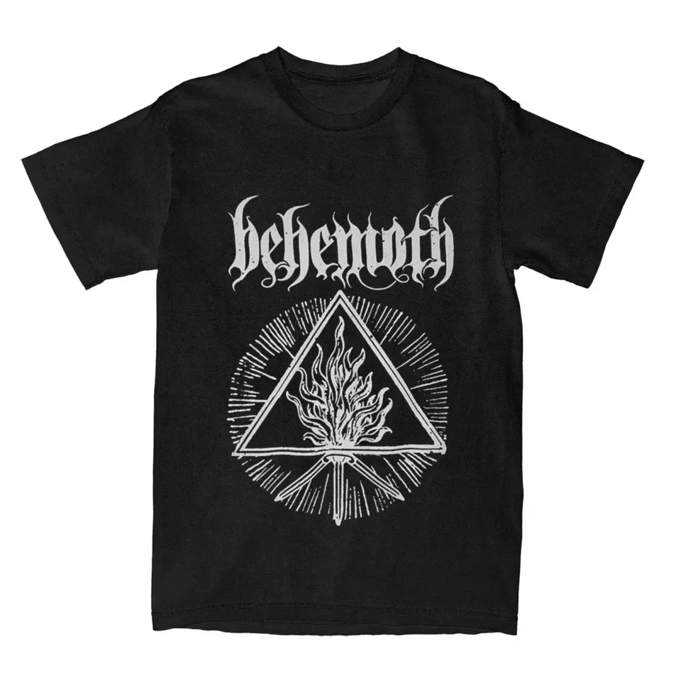 Behemoth Furor Divinus T-Shirt Men Ženy 100% bavlna plus veľkosti O-krk Námorné neformálne streetwear vintage harajuku unisex odpaliská