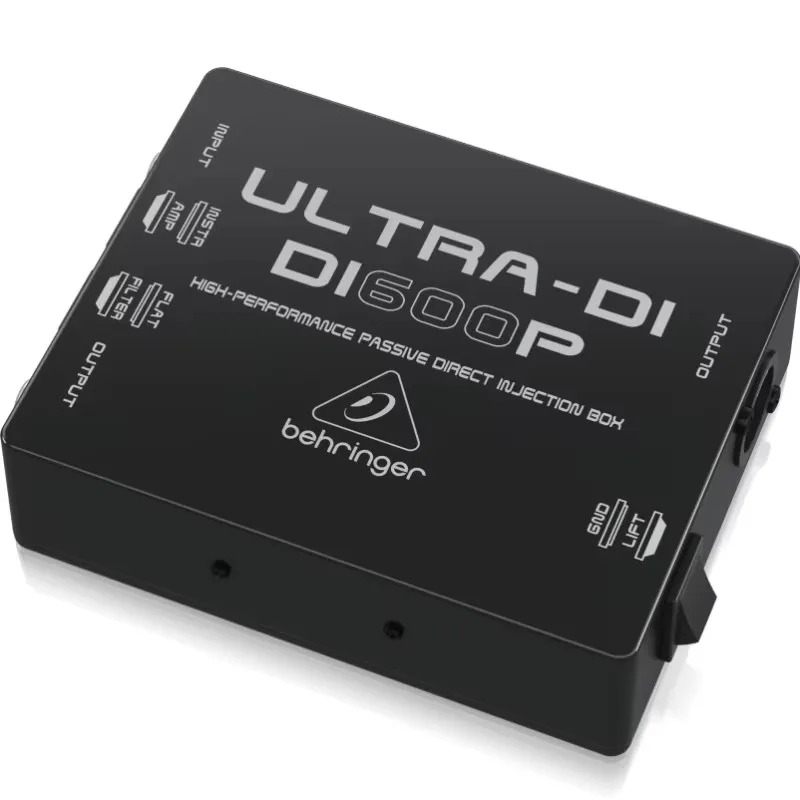Behringer Ultra-DI DI600P Viacúčelové priame vstrekovanie priameho pripojenia nástrojov s mixérmi a zosilňovačmi