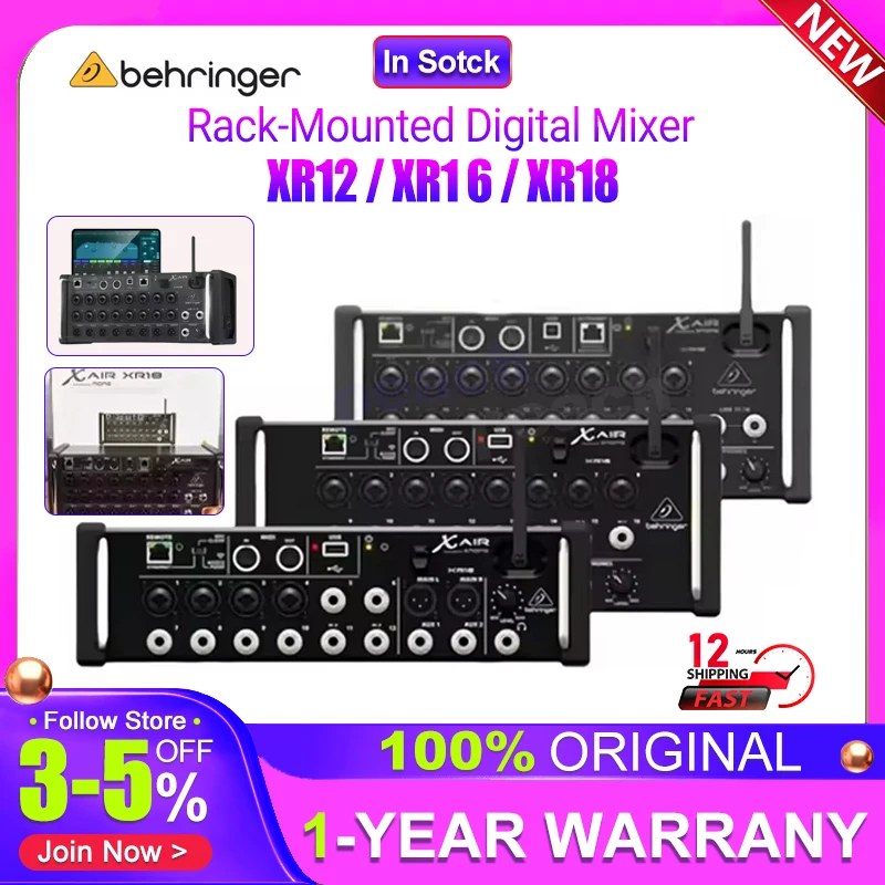 Behringer X Air XR18 XR16 XR12 Tablet-Digitálny mixér Audio Stage Box/Rackmount Mixing Console