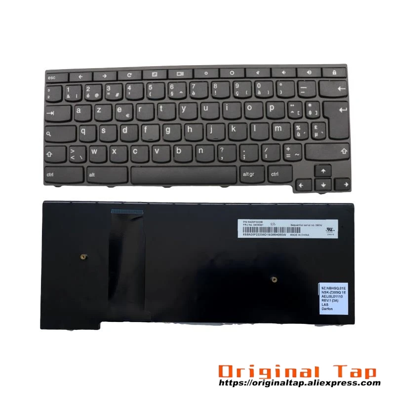 Belgická klávesnica pre Lenovo Thinkpad Yoga 11E Chromebook 04x6266 04x6344