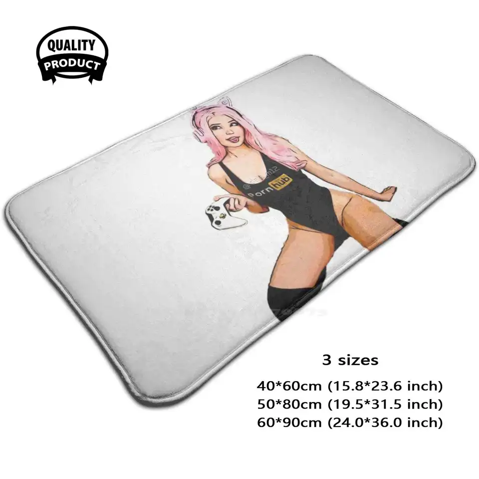 Belle # 1 Soft Cushion Domáce koberce dvere Mat Auto koberec sexy celebrity Thot Funny Meme Egirl Belle Delphine Simps