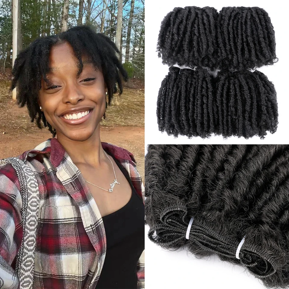 Belle show Dreadlock Vlasy zväzky 6 palcov Syntetické vlasové väzby zväzky Dreadlock Vlasy tkajúc afro twist Hair Platca pre ženy