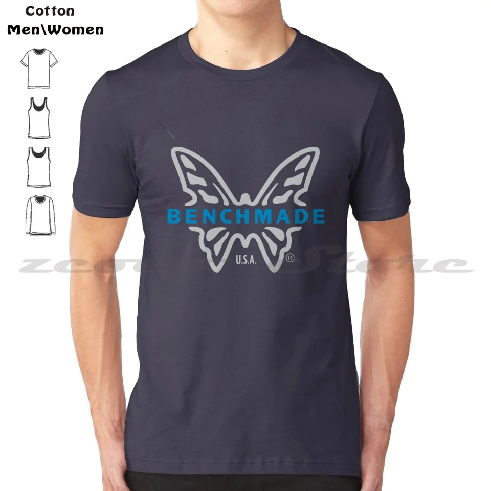 Benchmade nože logo 100% bavlnená muži a ženy mäkké módne tričko Vonkajšie Hypebeast Mountain Brand Expedície Expedície turistika
