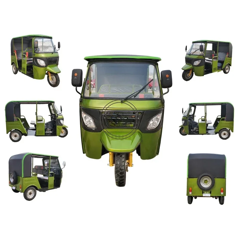 Benzín Bajaj Rickshaw Tricy Cessenger Tricy pre dospelých 3 kolesové bicykle s plynovým motorom