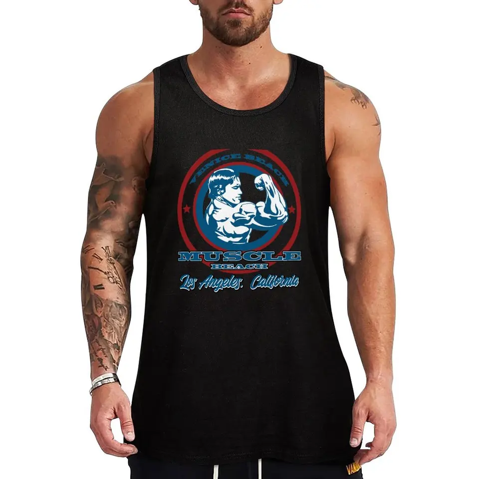 Benátky plážový tank Top Man letné oblečenie tričko Muž
