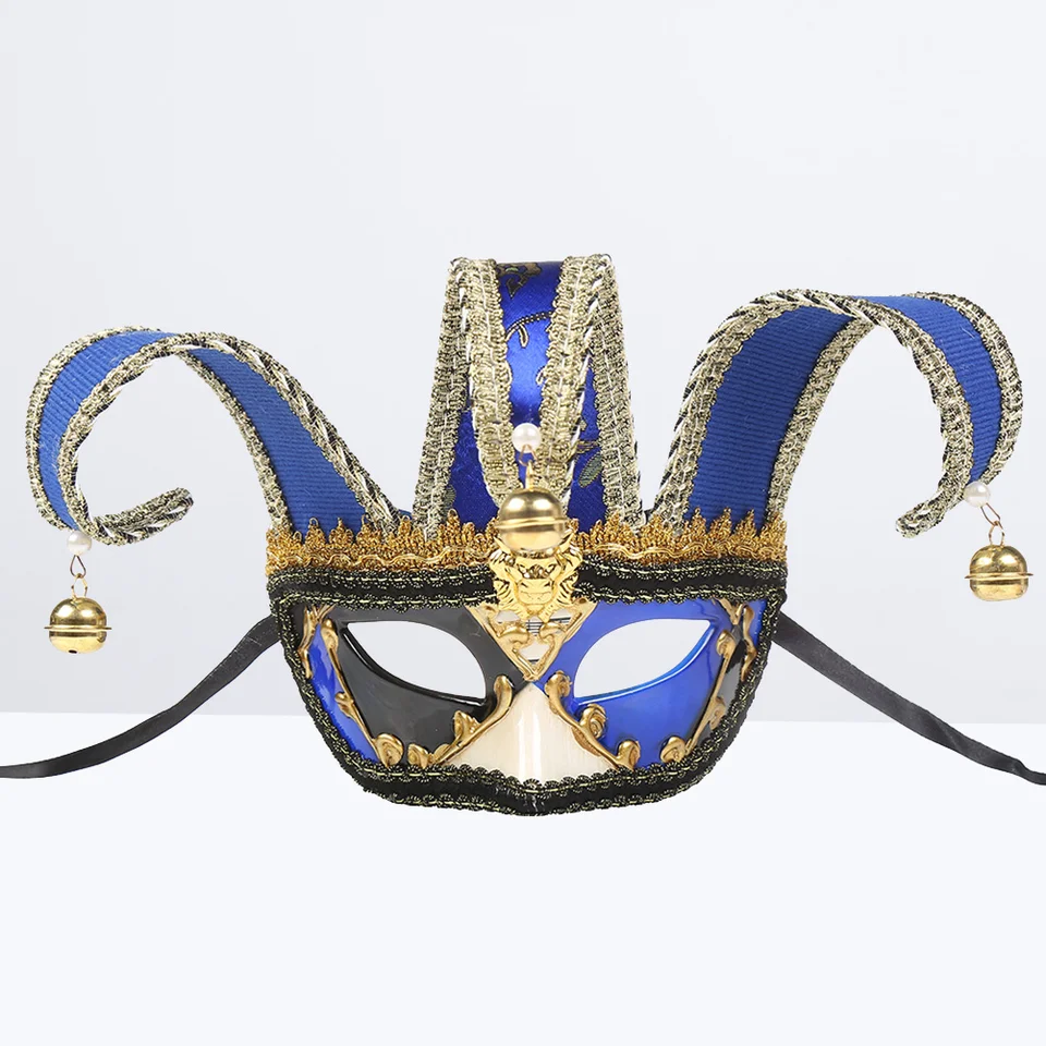 Benátska maska ​​Men Fancy Ball Carnival Costume Prom Half Face Masquerade Man Halloween