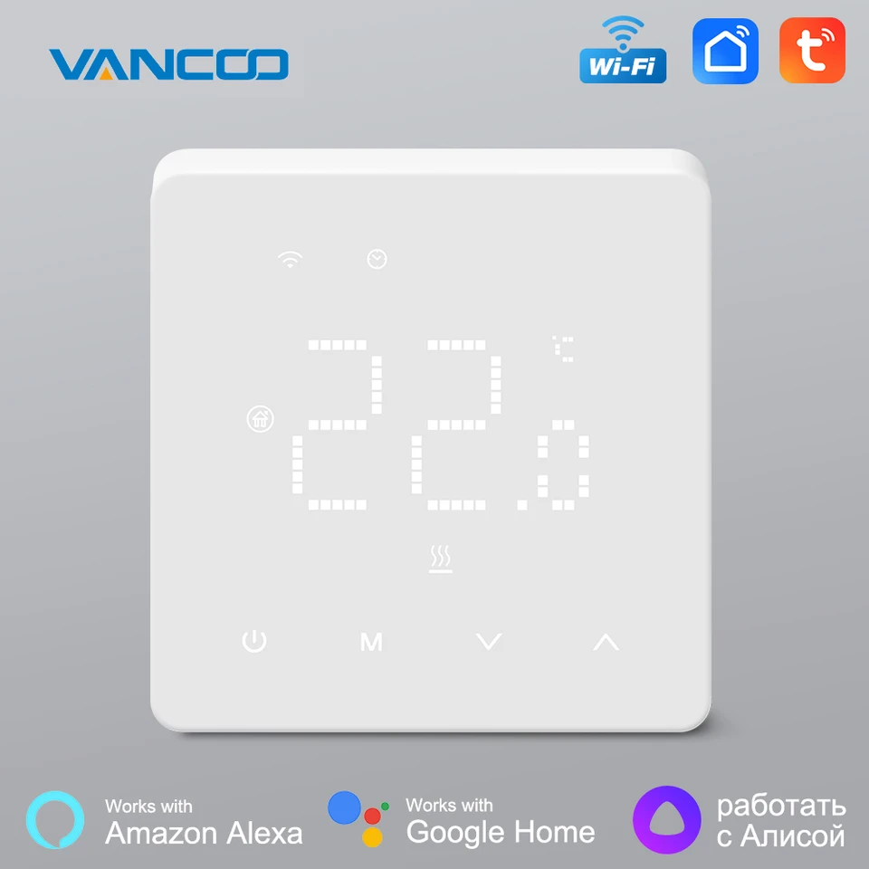 Beok Tuya Smart Home WiFi Termostat Teplo podlaha elektrické vykurovacie termostaty Voda pod podlahou/plynným regulátorom kotla