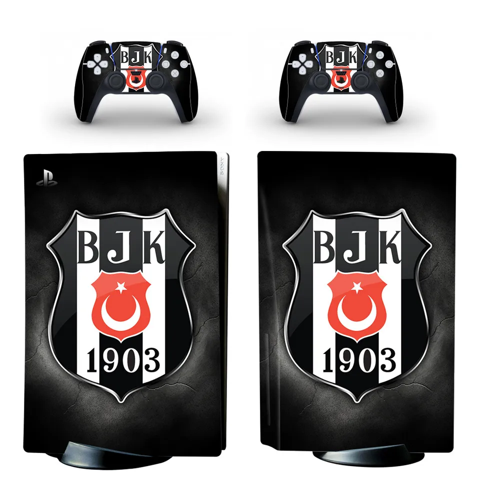 Besiktas bjk futbal PS5 Disc kožná nálepka nálepka pre konzolu Controller PS5 Disk Sticker Vinyll