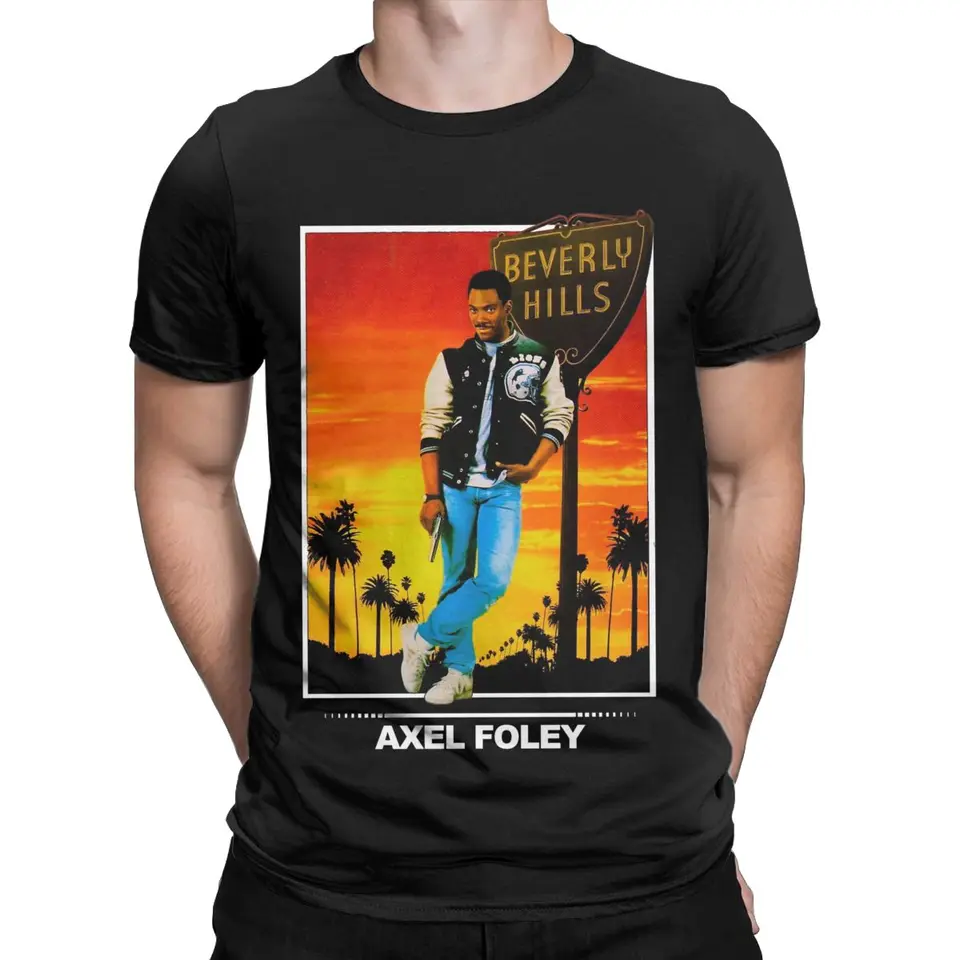 Beverly Hills Cop Axel Foley filmy T tričko Men Dámsky čistý bavlnený humor 80. roky Tričko s krátkym rukávom