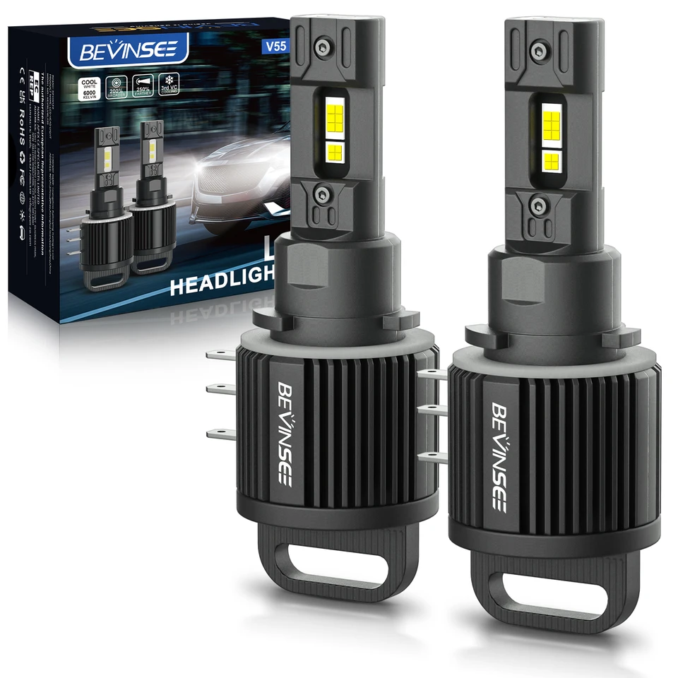 Bevinsee H15 110W 11000lm LED svetlomet žiaroviek Canbus High Beam+DRL High Power Super Bright pre VW Golf 7 6 BMW Mercedes Audi 12V