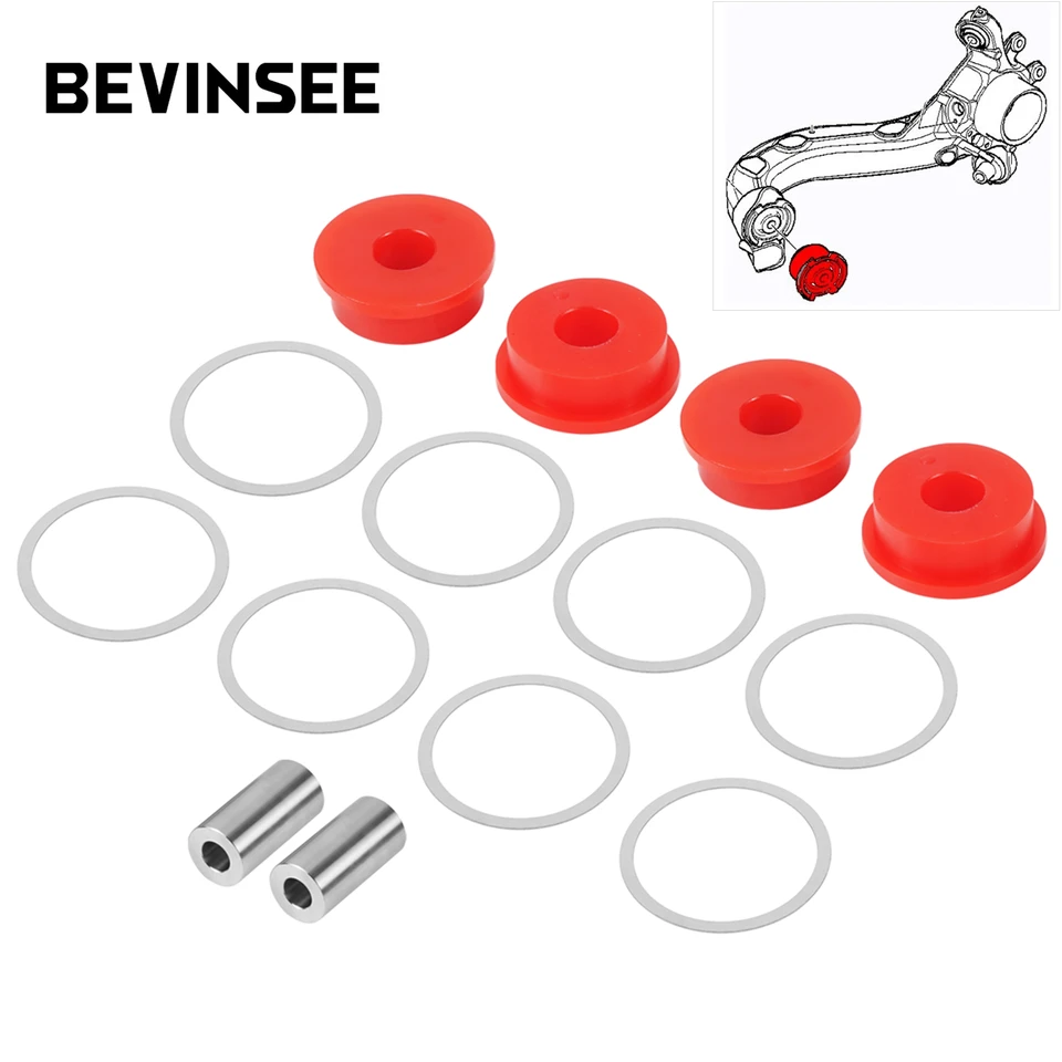 Bevinsee Polyuretánové zadné koncové ruky pre BMW E36 E46 X3 E83 318 323 325 328 M3, vymeňte 33326770786 33321097009