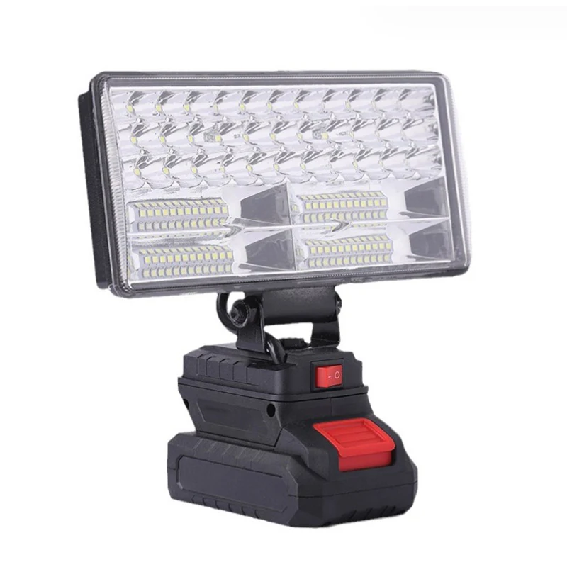 (Bez batérie) 1* LED pracovné svetlo 3/4 palca baterky Prenosná núdzová povodňová lampa pre kempingovú lampu pre batériu Makita 18V Li-ion