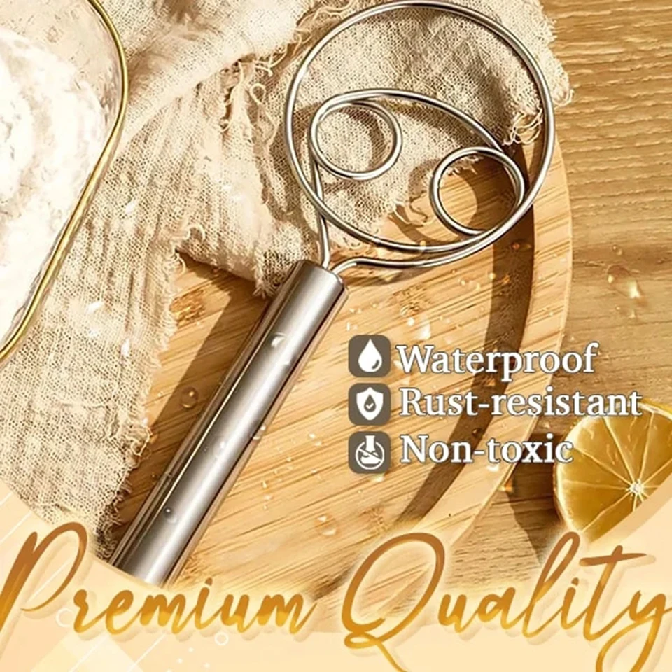 Bez námahy z nehrdzavejúcej ocele Mixer Mixer na úsporu prácky na miešanie vajíčok na pečenie cesta pre miešanie kuchynských gadgetov