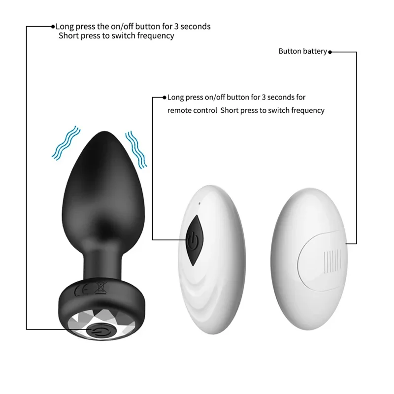 Bez ruky Dilbo pre ženy orgazmus Deep Plug Anal Ass Plug Tool Dámske hračky Vibrátor Men pornswimsuits zväčšenie gumovej haly
