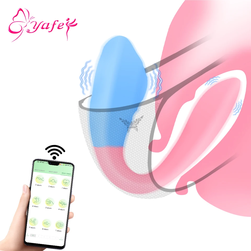 Bezdrôtová aplikácia Ovládanie vibrácie vajec Vibrator Nositeľné nohavičky Vibrátory G Spot Stimulátor vaginálny kegel loptičku Sex hračky pre ženy
