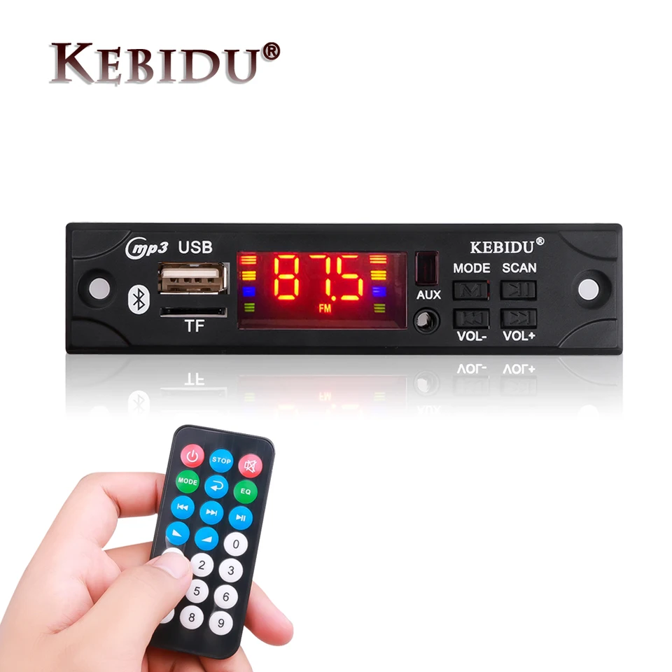 Bezdrôtová doska dekodéra Bluetooth MP3 Player Audio Audio USB TF FM Radio modul 6v 24v MP3 WMA s diaľkovým ovládaním automobilu