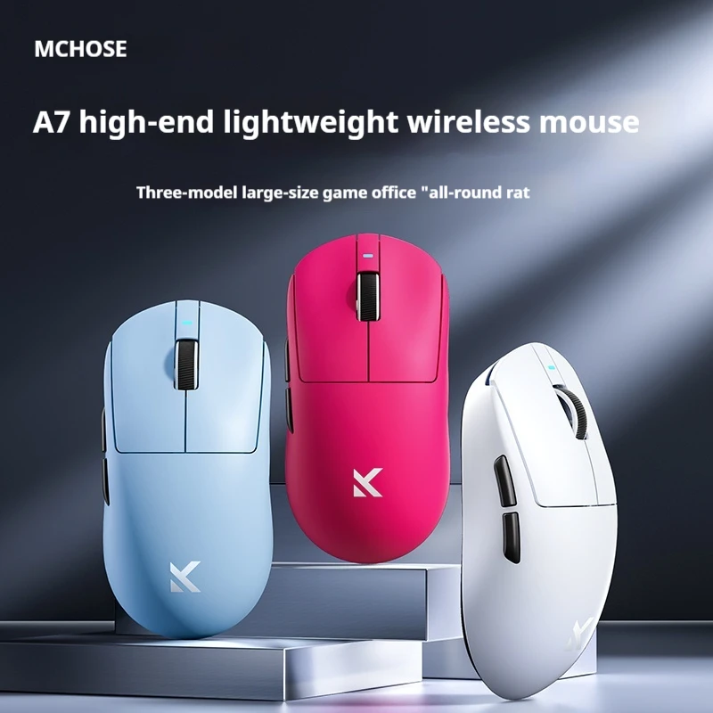 Bezdrôtová herná myš Mchose A7 2,4G A7 Pro Ultra Mouse PAW3950 E-Sport Special 8K volebná rýchlosť najvyššej rýchlosti bezdrôtových bezdrôtových sietí s dongle