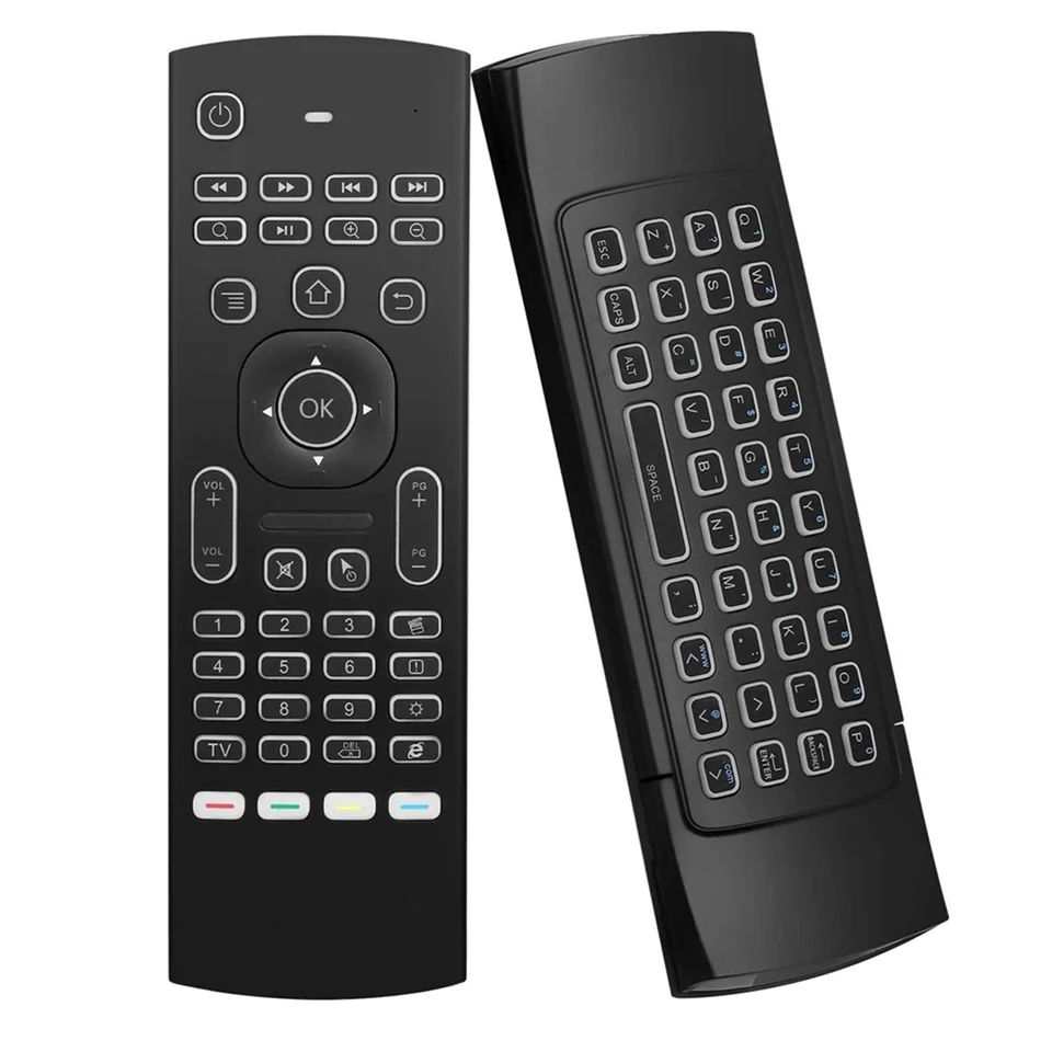 Bezdrôtová klávesnica MX3 Air Wireless Klávesnica podsvietené inteligentné diaľkové ovládanie 2.4G RF pre X96 TX3 H96 Android TV box