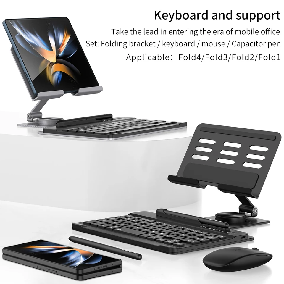 Bezdrôtová klávesnica pre Samsung Galaxy Z Fold 6 5 4 3 2 Case Mous Mous Flowable Doader mobilný telefón Hliník pre OnePlus Open