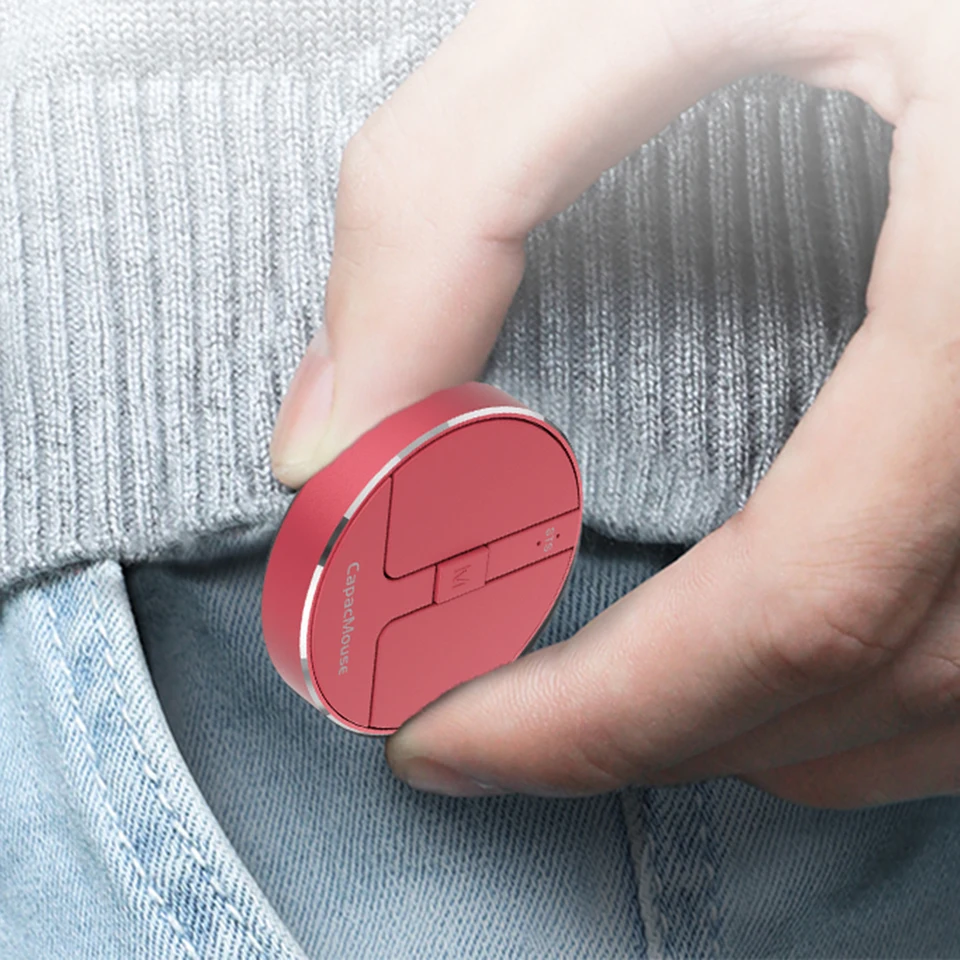 Bezdrôtová myš 3 režim BT 5.2/2,4G/USB Mini kapacitná myš bezdrôtové myši 3 nastaviteľné DPI nabíjateľné s prijímačom USB pre PC