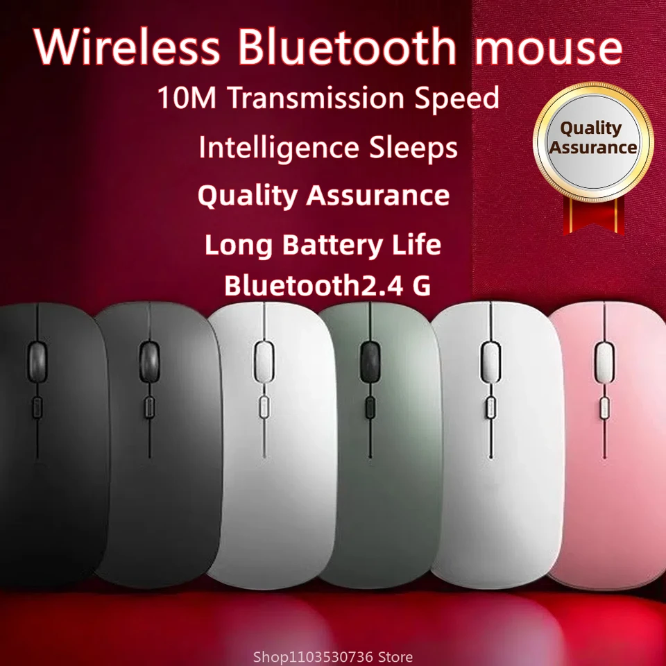 Bezdrôtová myš Bluetooth pre iPad Samsung Huawei Lenovo Android Windows Tablet Battery Wireless Mouse pre notebook počítač