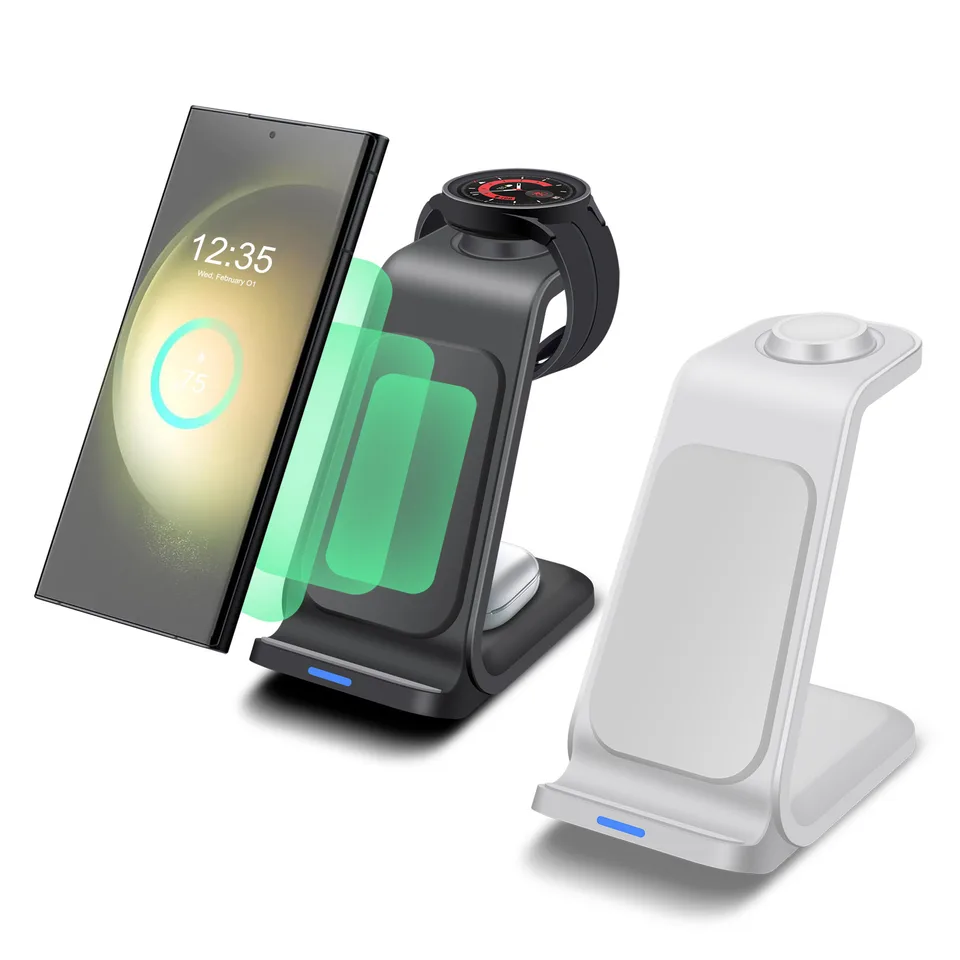 Bezdrôtová nabíjačka 3 v 1 pre Samsung Galaxy S24 S23 S22 Galaxy Watch Watch 7/6/5/4 Active 1 2 Buds 2 3 Pro/Pro Fast Nabíjacie stanice