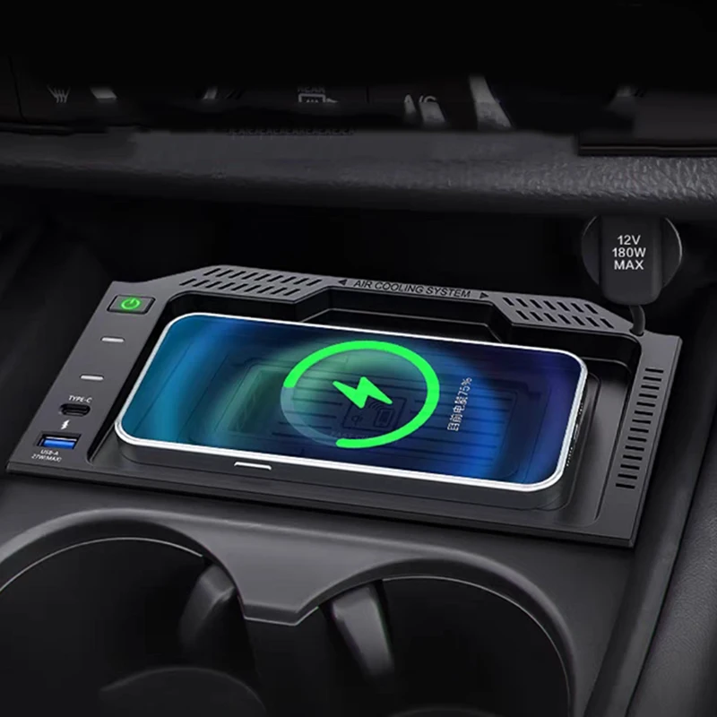 Bezdrôtová nabíjačka automobilu pre Honda ZRV ZR-V HRV HR-V 2023 2024 15W rýchleho telefónneho nabíjačky nabíjacieho panela nabíjacieho podložky
