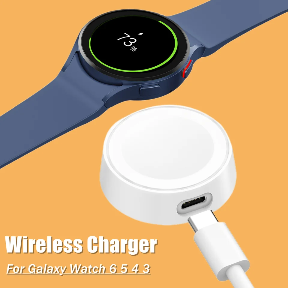 Bezdrôtová nabíjačka pre Samsung Galaxy Watch 7 6 5 4 3 / Active 2 1Type-C Rýchle nabíjanie Dock