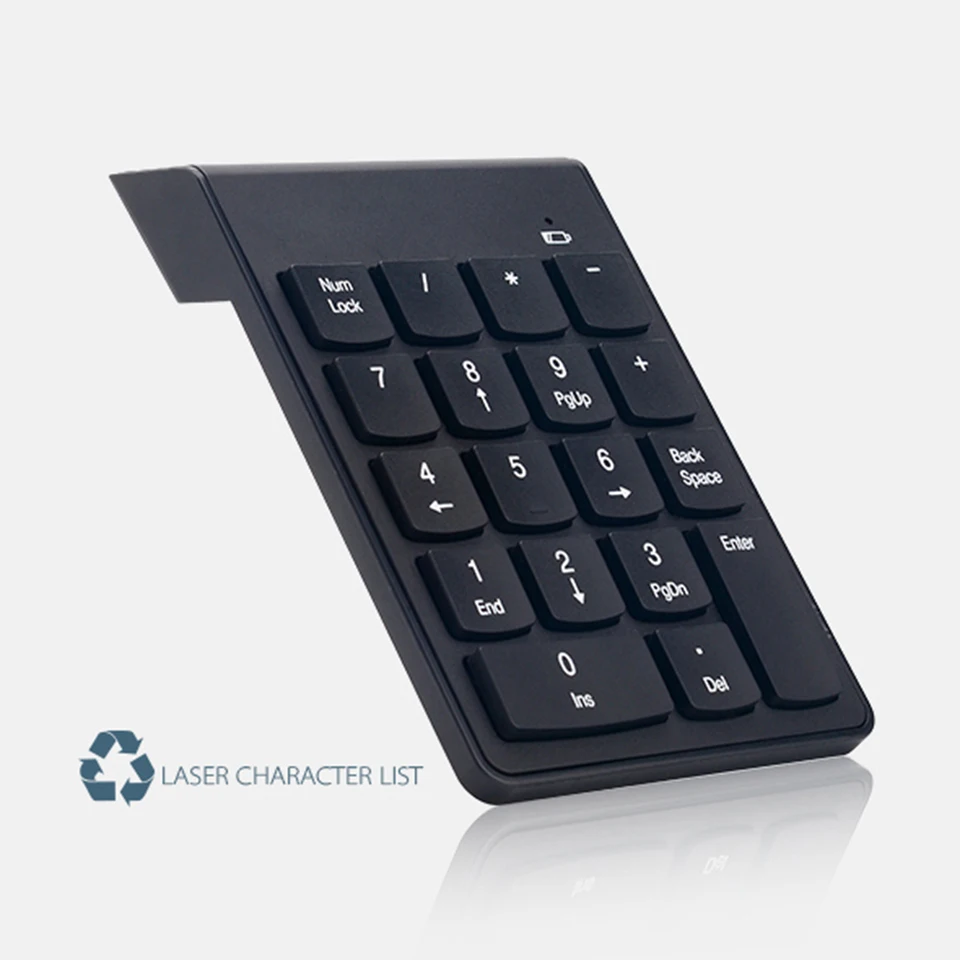 Bezdrôtová číselná klávesnica notebook prenosné tablety prenosné 2,4 GHz Digital numpad
