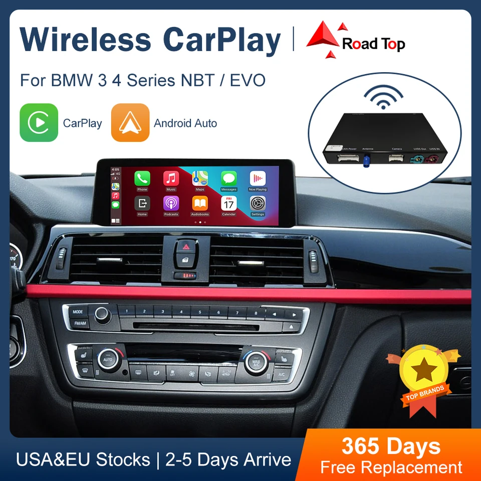 Bezdrôtové Android Auto pre BMW 3 4 Series F30 F31 F32 F33 F34 F35 F36 CIC NBT EVO 2011-2020