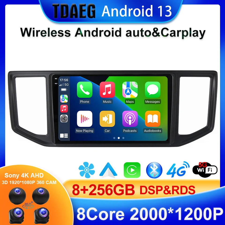 Bezdrôtové automatické auto rádio Android CarPlay pre VW Volkswagen Crafter 2017-2021 Video Multimedia Player WiFi navigácia 4G 5G WiFi