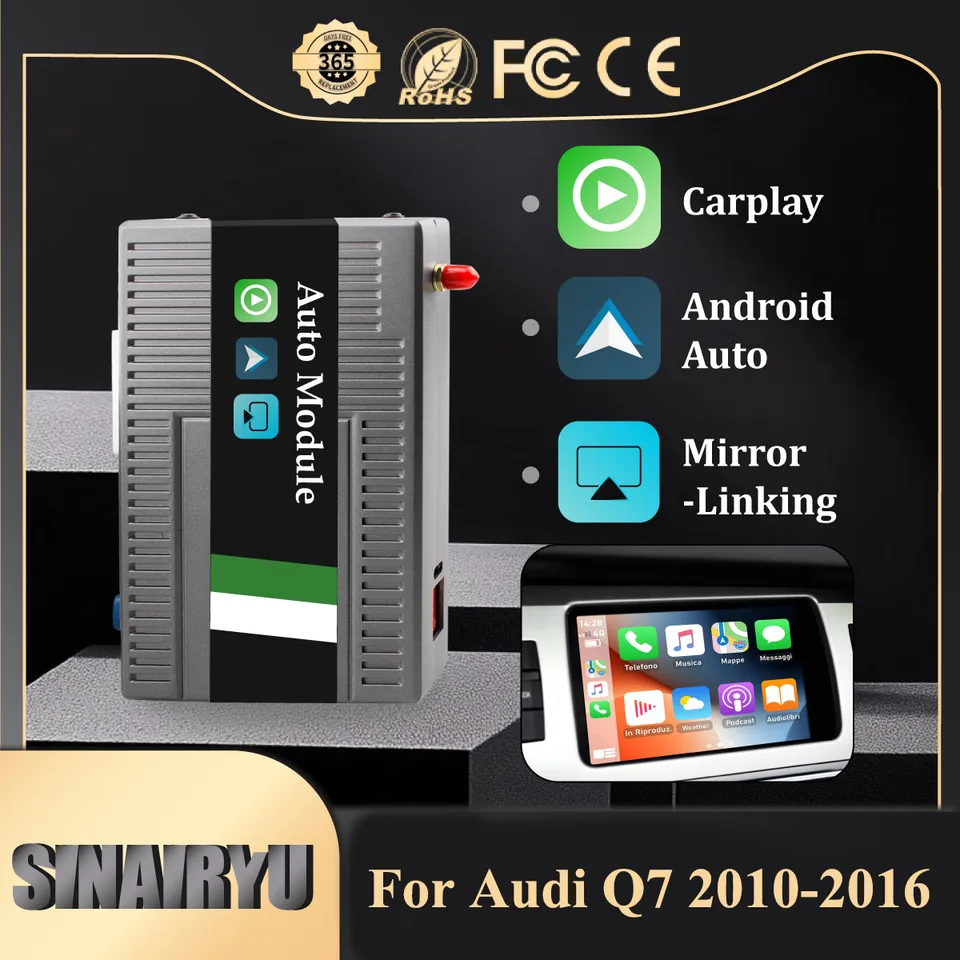 Bezdrôtové automatické rozhranie pre Android pre Audi Q7 2010-2015 s podporným zrkadlom MMI 3G Mirror Link CarPlay