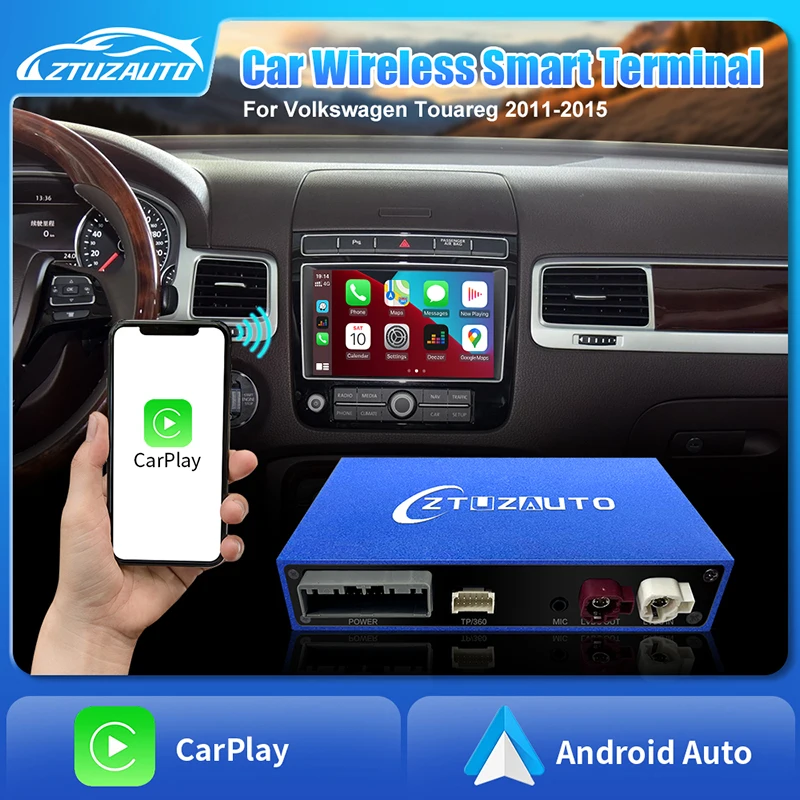 Bezdrôtové CarPlay Android Auto pre VW Volkswagen Touareg RNS850 2011-2015 Mirror Link Link Airplay Decoder Autabsory Modul